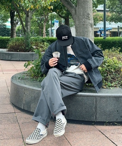 FCTY. チノパン color stitch work pants / カラーステッチワーク