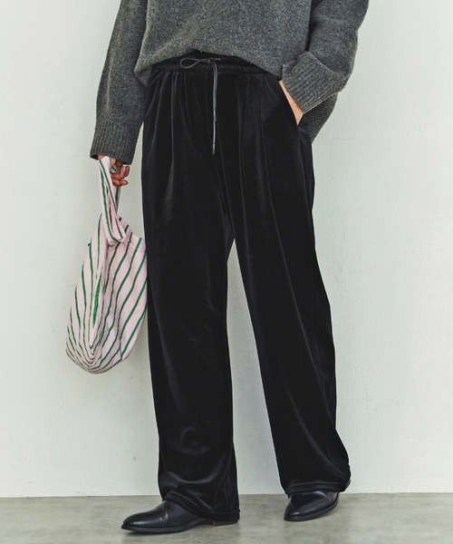 LIENCOEUR パンツ ベロアルーズパンツ レディース : ZOZOTOWN Yahoo!店