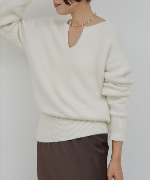 GALLARDAGALANTE ニット セーター カシミヤ混キーネックニット