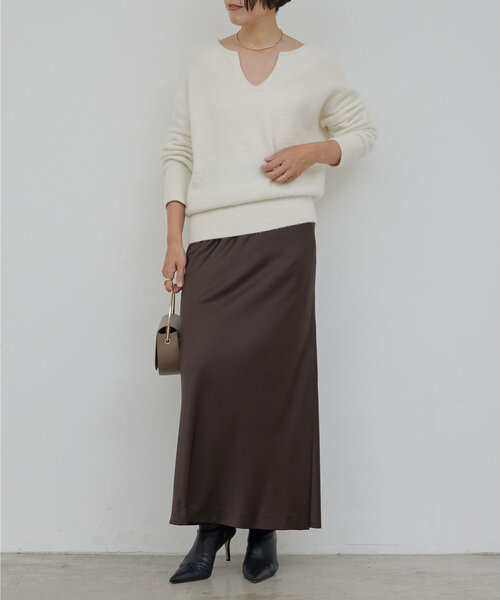 GALLARDAGALANTE ニット セーター カシミヤ混キーネックニット