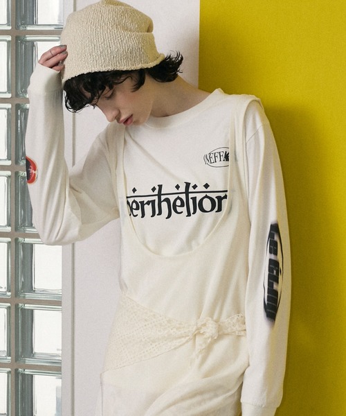 le ELMi tシャツ 「Uniquely bold design」graphic long sleeve