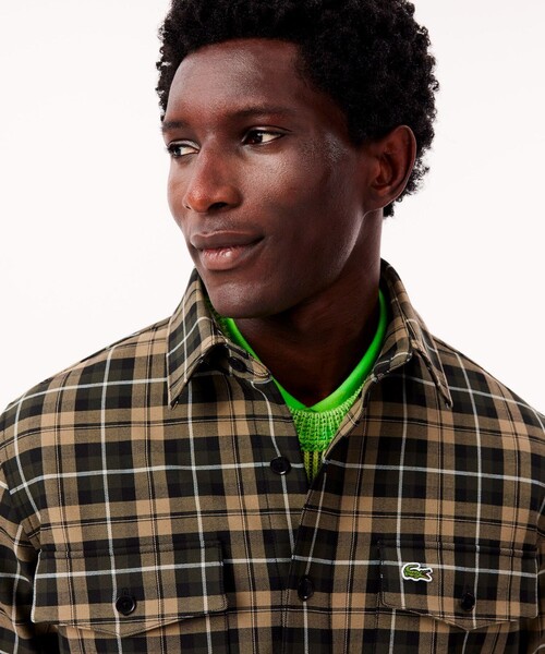 LACOSTE（ラコステ） シャツ ダブルポケットチェックシャツ メンズ