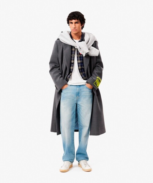 LACOSTE チェック柄 長袖シャツ 冬物アウター LACOSTE - LACOSTE チェック柄 長袖シャツ 冬物アウターの通販 by ぽて