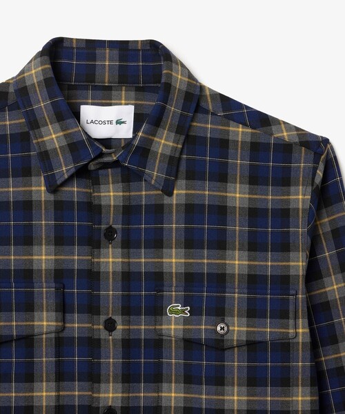 LACOSTE（ラコステ） シャツ ダブルポケットチェックシャツ メンズ