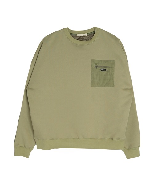 Re:room（リルーム） トレーナー スウェット ナイロンスイッチング