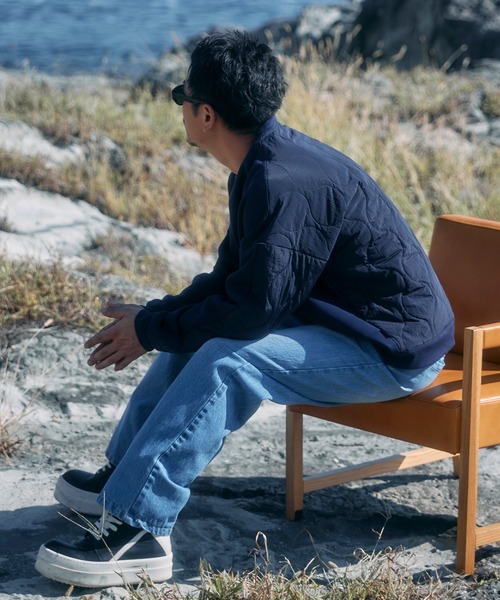 Re:room トレーナー スウェット ナイロンスイッチングビッグトレーナー