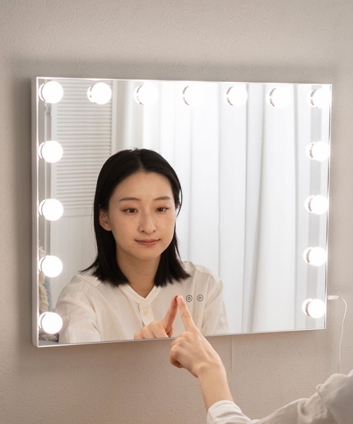 ハリウッドミラー EMOOR（エムール） 鏡 LEDライト付き ハリウッドミラー NEO : ZOZOTOWN