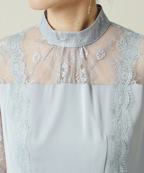 イッツデモ（ITS’DEMO）/【結婚式・パーティに】サテン×レースワンピース＜ドレスコレクション＞ ITS'DEMO（イッツデモ） ワンピース 「結婚式・パーティに」サテン