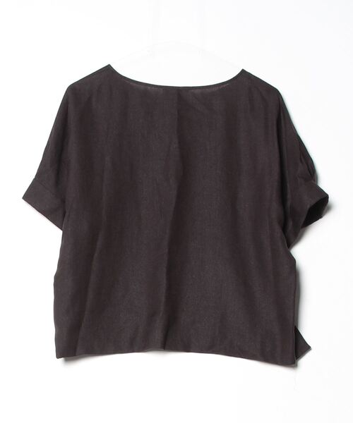 [UNITED ARROWS] короткий рукав блуза 36 Brown женский 