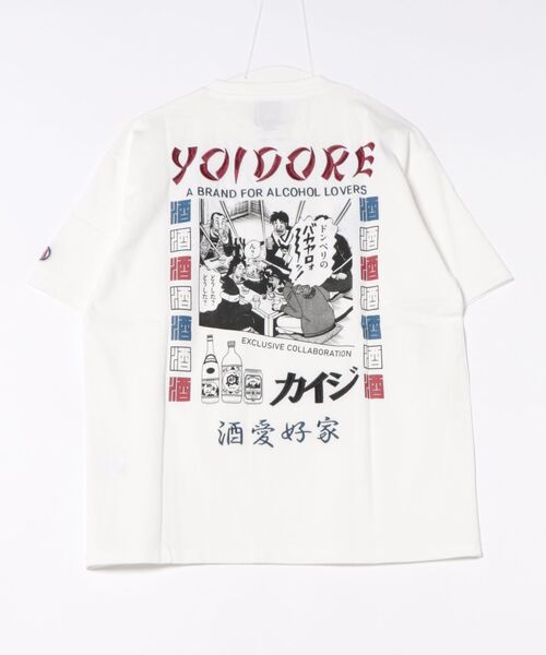 ヨイドレ メンズ 半袖Tシャツ カイジコラボ レディース YOIDORE カイジ コラボ TEE-B  ルーズシルエット ショートスリーブ トップス Tシャツ 825216 YOIDORE ヨイドレ メンズ 半袖Tシャツ カイジコラボ レディース