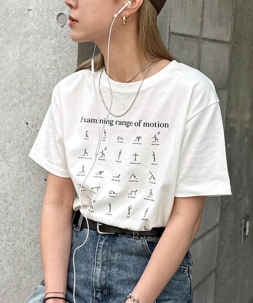 feepur（フェピュール） tシャツ モノクロイラストTee レディース