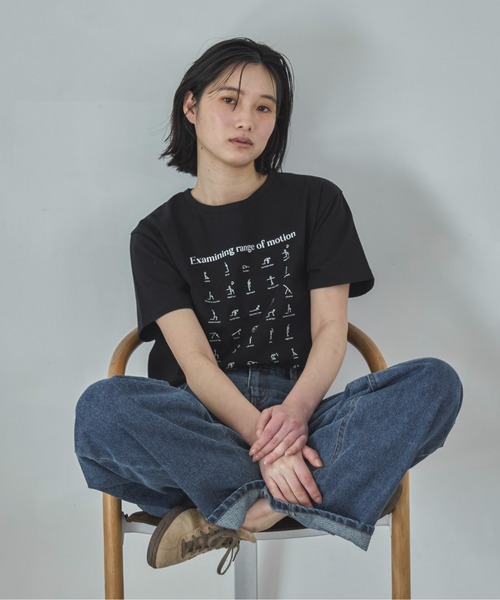 feepur（フェピュール） tシャツ モノクロイラストTee レディース