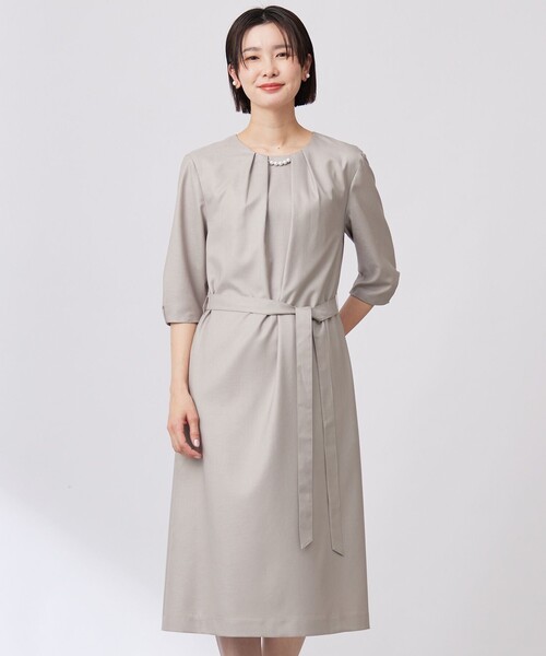 ワンピース 「洗える・UV加工・吸水速乾」OXIJEWELストレッチ ワンピースの画像
