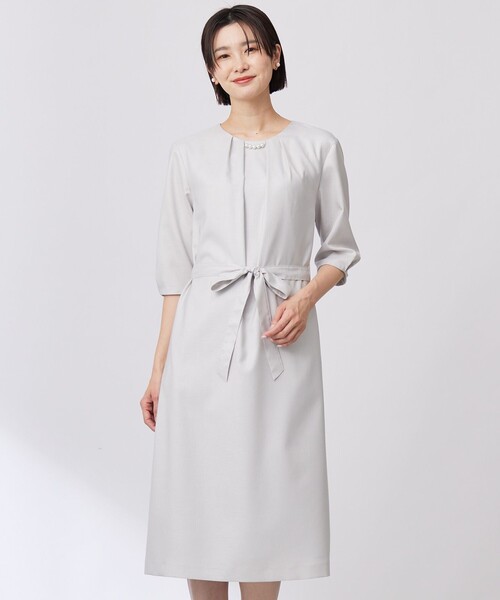 ワンピース 「洗える・UV加工・吸水速乾」OXIJEWELストレッチ ワンピースの画像