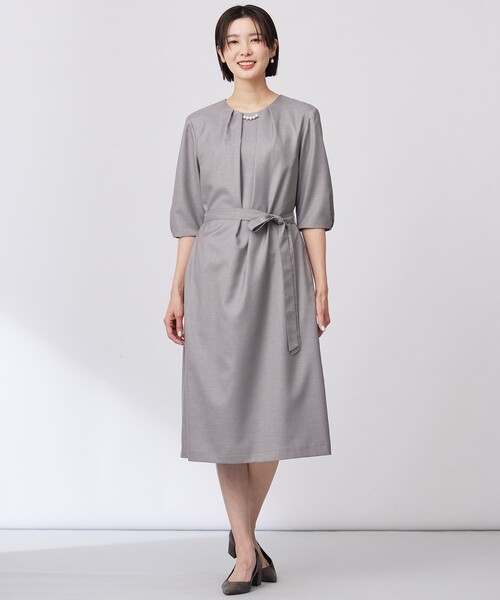 ワンピース 「洗える・UV加工・吸水速乾」OXIJEWELストレッチ ワンピースの画像