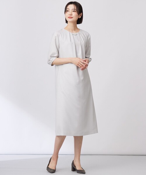 ワンピース 「洗える・UV加工・吸水速乾」OXIJEWELストレッチ ワンピースの画像