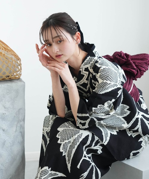 utatane 浴衣 手染め注染浴衣3点セット utatane×注染工房 赤坂紬