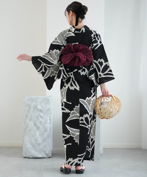 染めの浴衣 utatane 浴衣 手染め注染浴衣3点セット utatane×注染工房 赤坂紬