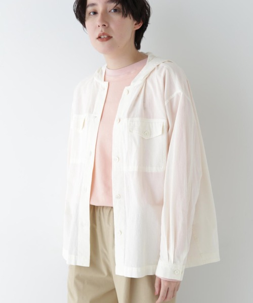 human woman（ヒューマンウーマン） ブラウス シャツ 製品染め 