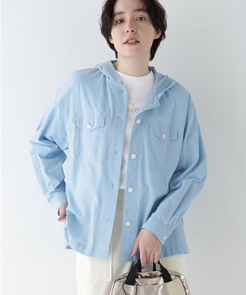 human woman（ヒューマンウーマン） ブラウス シャツ 製品染め 
