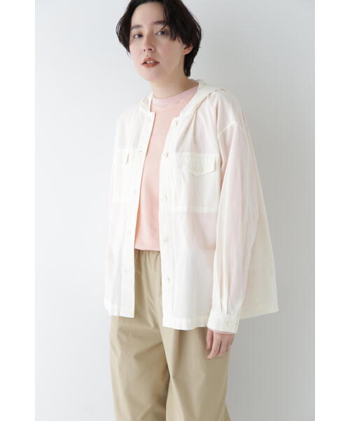 human woman（ヒューマンウーマン） ブラウス シャツ 製品染め 