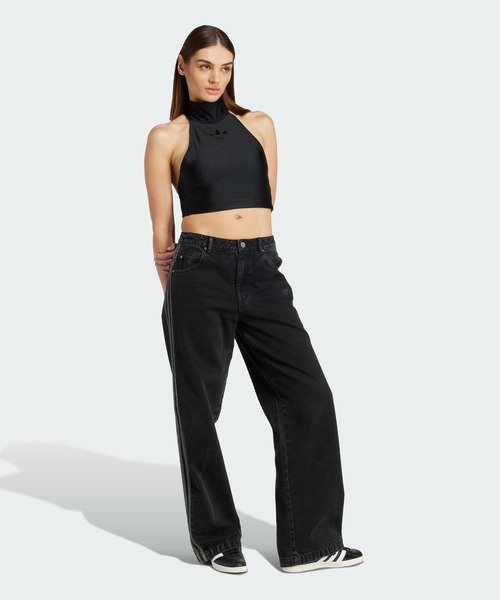 adidas ブラック ハイネック トップス タイト adidas（アディダス）の「Adilenium タイト 長袖トップ / ロンT