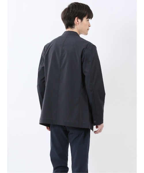 ジャケット・アウター Taka TAKA-Q｜ストレッチ スリムフィット 2ボタンジャケット デニム風紺