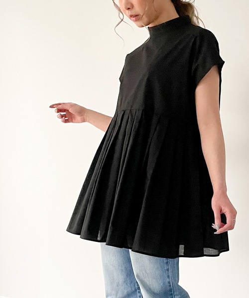 「JUNOAH」 ノースリーブチュニック MEDIUM ホワイト レディース