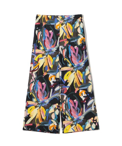 Ballsey パンツ クルールフラワープリント ワイドパンツ