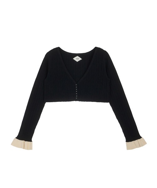 Ameri（アメリ） カーディガン MEDI PURIPURI SHORT KNIT CARDIGAN