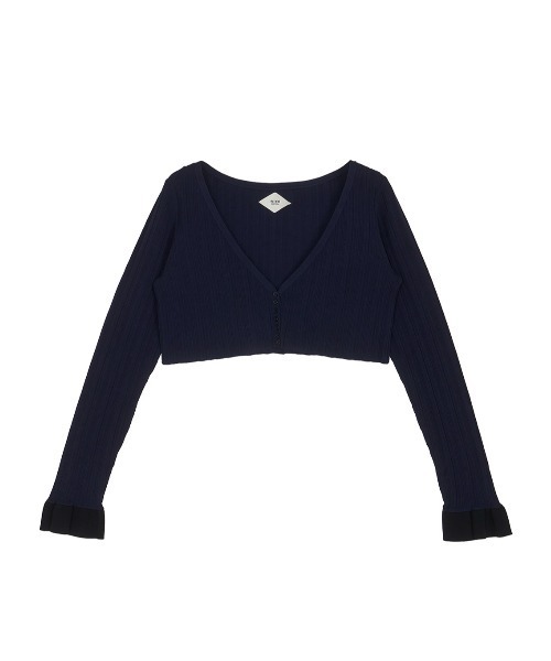Ameri（アメリ） カーディガン MEDI PURIPURI SHORT KNIT CARDIGAN