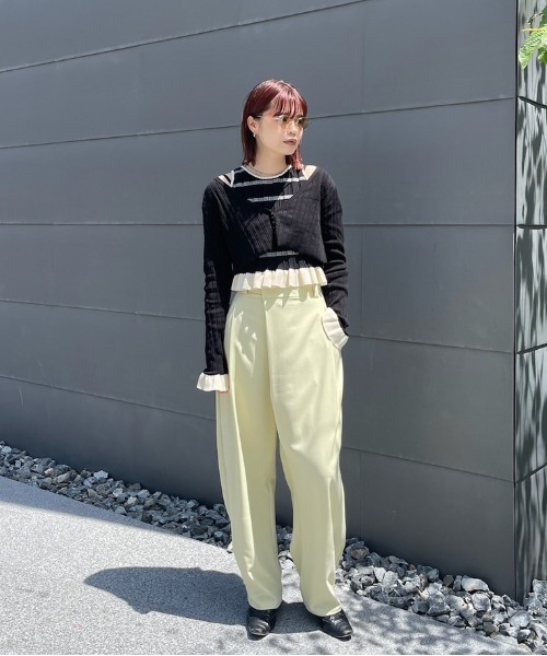 Ameri（アメリ） カーディガン MEDI PURIPURI SHORT KNIT CARDIGAN