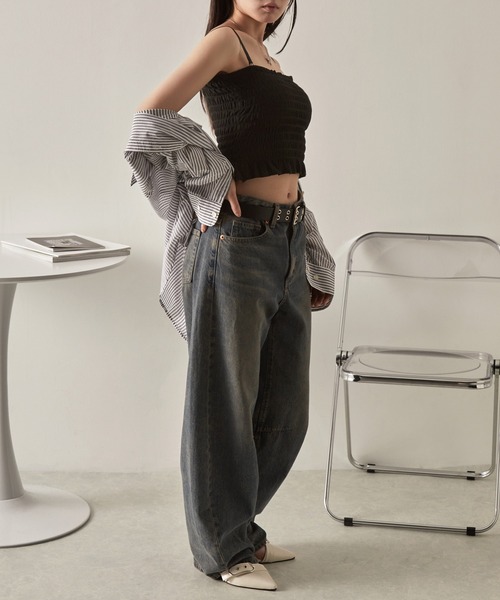 NuNuNa カップ付き キャミソール 「NuNuNa」カップ付き 2WAY