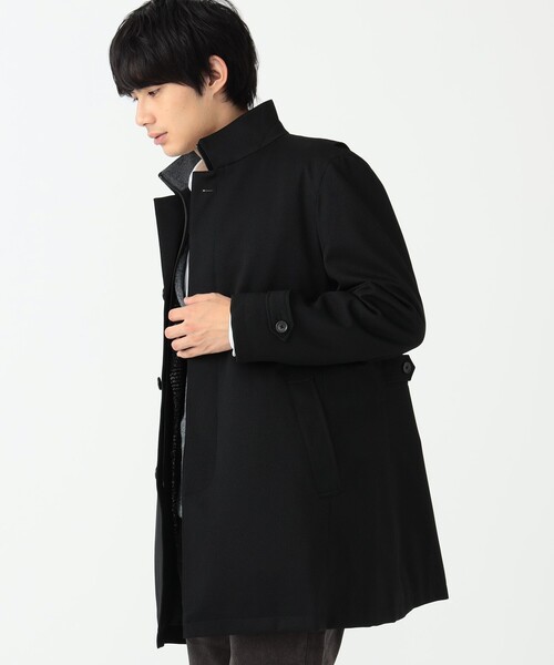 BEAMS HEART（ビームス ハート） ステンカラーコート SMALL ネイビー