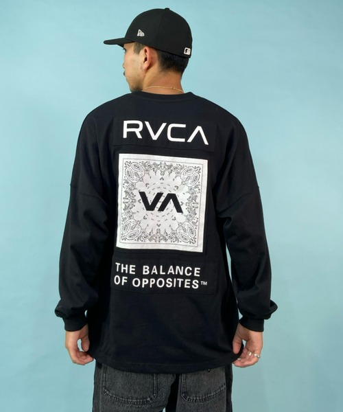 「RVCA」 長袖Tシャツ S ホワイト メンズ