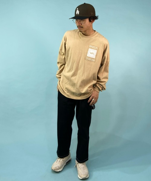 「RVCA」 長袖Tシャツ S ホワイト メンズ