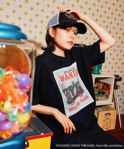 ニコアンド 【STRANGER THINGS】コラボ T セール】【STRANGER THINGS】コラボ プリントTシャツ Season 2