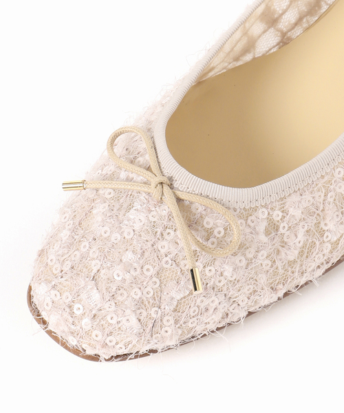 LE TALON（ル タロン） バレエシューズ パンプス フリンジスパンコール