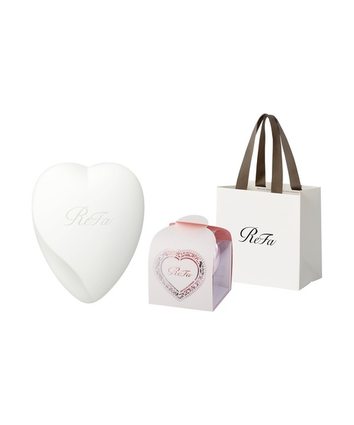 リファハートブラシ（マットホワイト） +ギフトスリーブセット ♡ ReFa コスメセット コフレ リファ HEART BRUSH + リファギフト