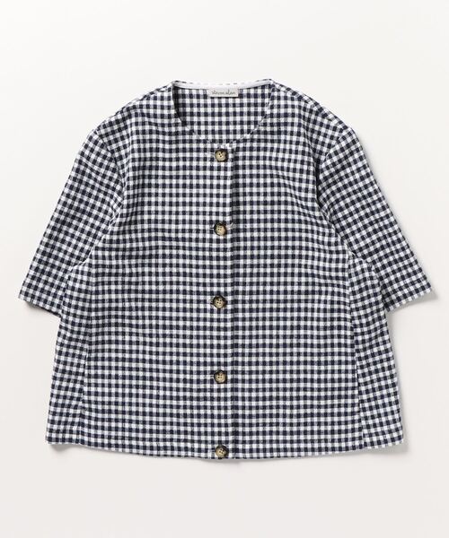 「Steven Alan」 半袖ブラウス M ネイビー レディース