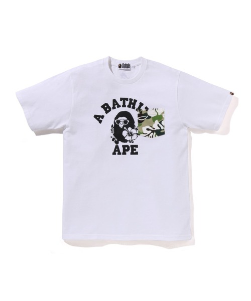 tシャツ ABC RESORT CAMO POCKET COLLEGE TEE メンズ レディース | A BATHING APE | 01