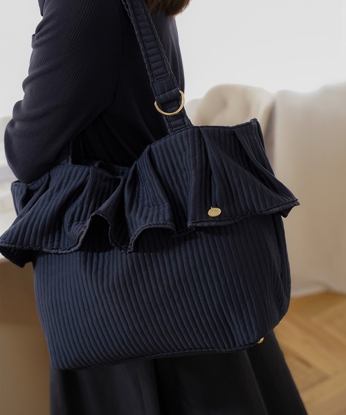 le reve vaniller（ル レーヴ ヴァニレ） トートバッグ フリルヘム ヌ