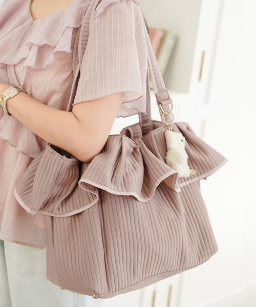 le reve vaniller（ル レーヴ ヴァニレ） トートバッグ フリルヘム ヌ