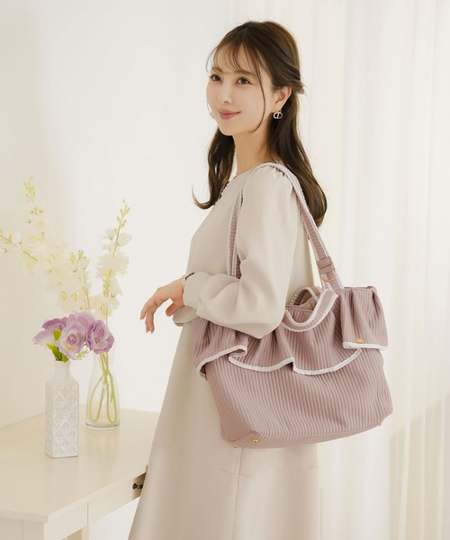 le reve vaniller（ル レーヴ ヴァニレ） トートバッグ フリルヘム ヌ