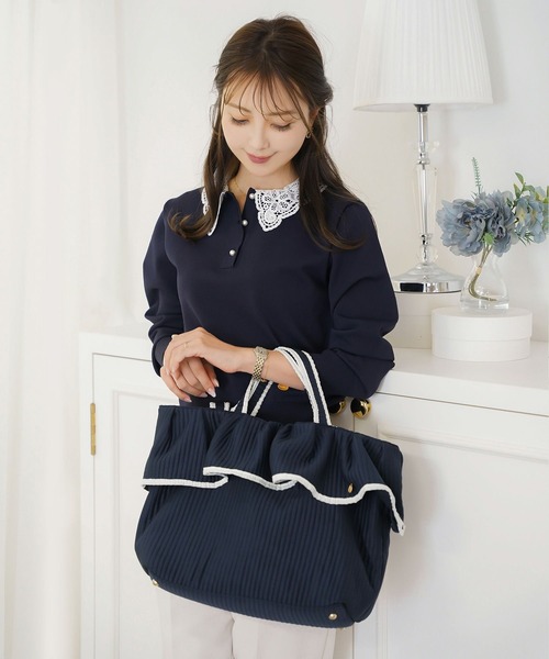 le reve vaniller（ル レーヴ ヴァニレ） トートバッグ フリルヘム ヌ