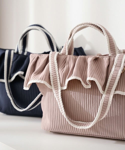 le reve vaniller（ル レーヴ ヴァニレ） トートバッグ フリルヘム ヌ