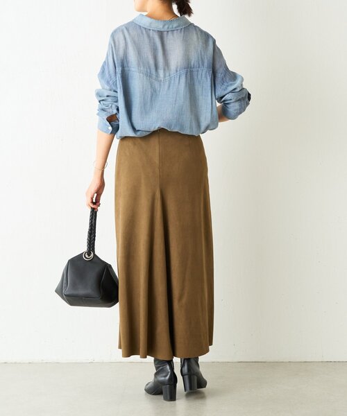 BEARDSLEY（ビアズリー） スカート スエードバックテールスカート