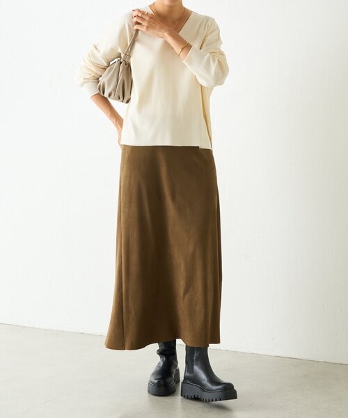 BEARDSLEY（ビアズリー） スカート スエードバックテールスカート