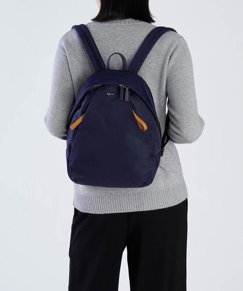 【未使用保管品】Agnes b バックパック リュック ネイビー ナイロン agnes b.（アニエスベー） デイバック リュック ナイロン バックパック