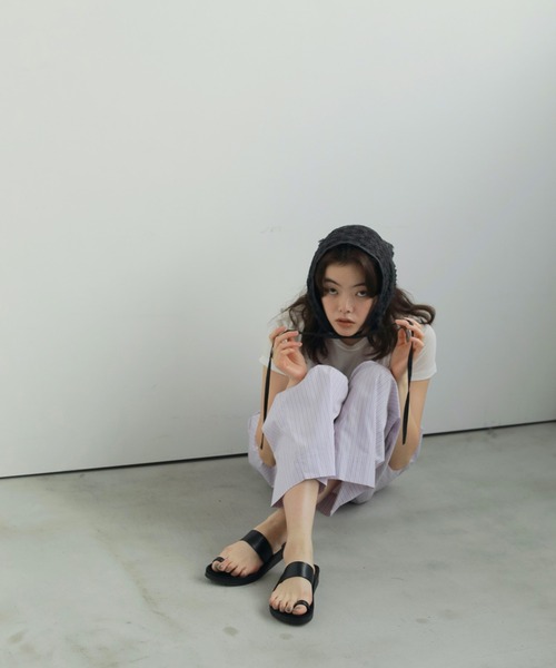 国内で当店のみ 99CLUB - Five-Stripe Crinkled Eyelet Pants 5 STRIPE JERSEY PANTS – ANLIO（アンリオ）